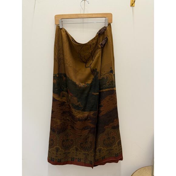 Ralph Lauren Dresses & Skirts - Vintage Ralph Lauren Equestrian Wrap Skirt